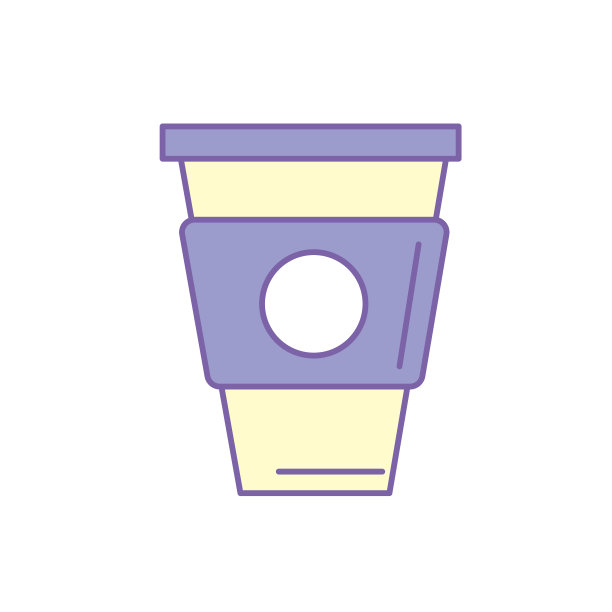 美味的咖啡在塑料杯图标图片下载