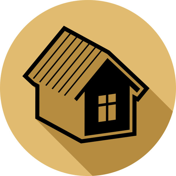 简单的房子详细矢量插图。房地产开发商概念图标，房地产标志。建筑造型和工程项目抽象符号。图片下载