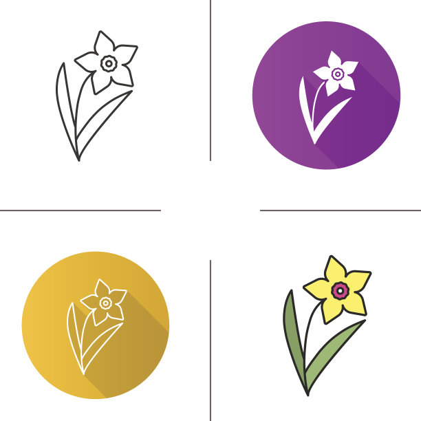 水仙花图标图片下载