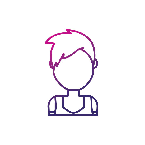 线条美女用发型设计和衬衫图片下载