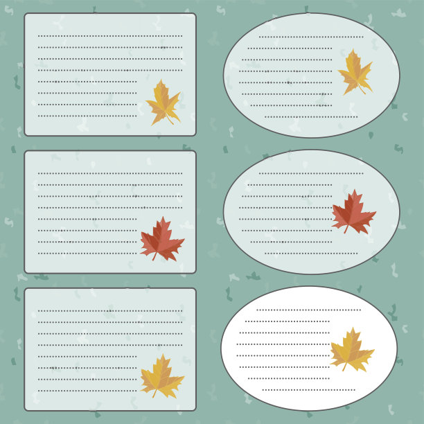 枫叶贴纸图片下载