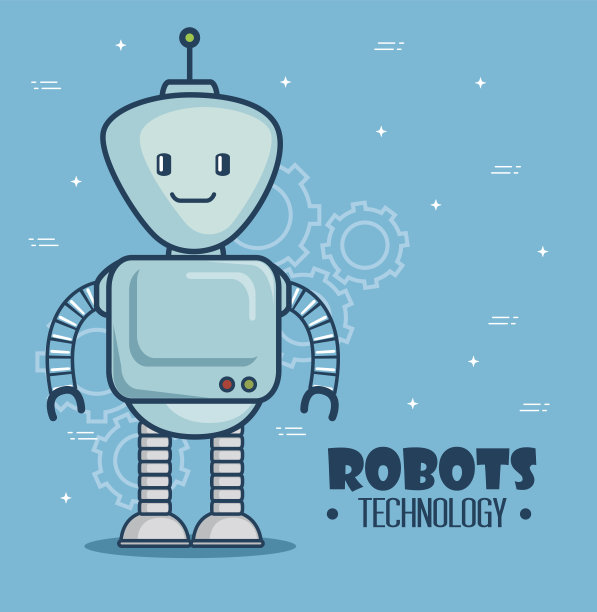 可爱卡通机器人技术图片下载