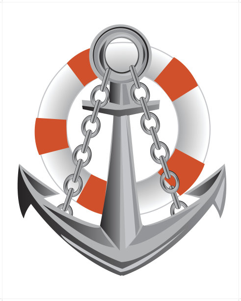 锚及救生圈图片下载