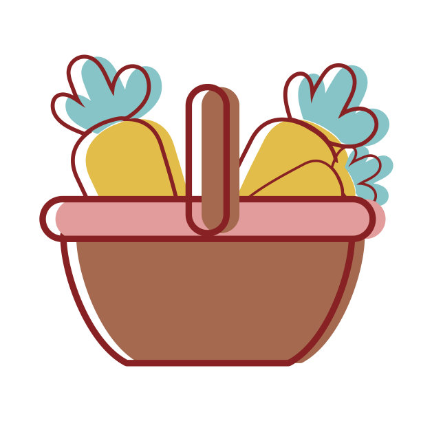 超市篮子里有胡萝卜和营养蔬菜素材图片