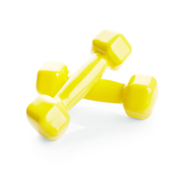 黄色的哑铃图片下载