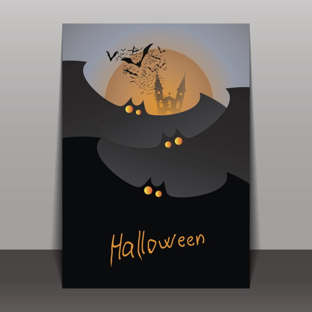 万圣节传单或封面设计图片下载