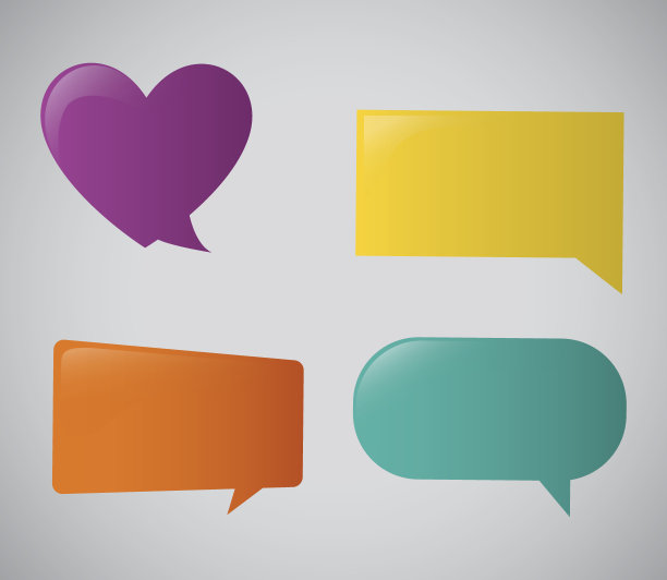 通信设计。泡沫图标。对话的概念图片下载