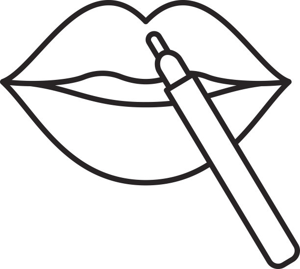 铅笔口红图标图片下载