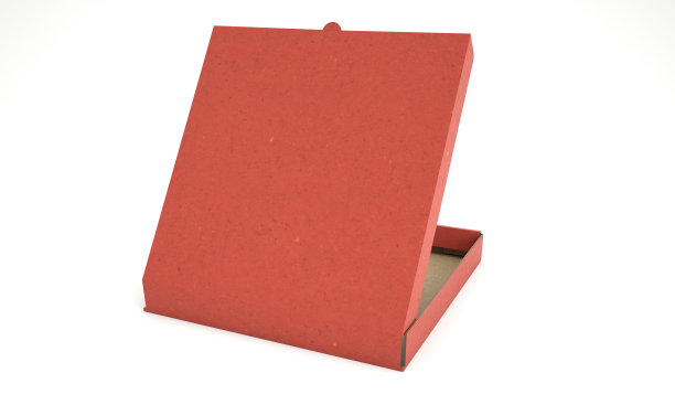 3d渲染披萨纸板盒图片下载