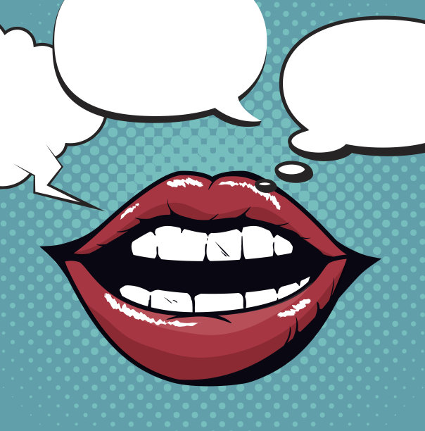 唇女美丽的d图标图片下载