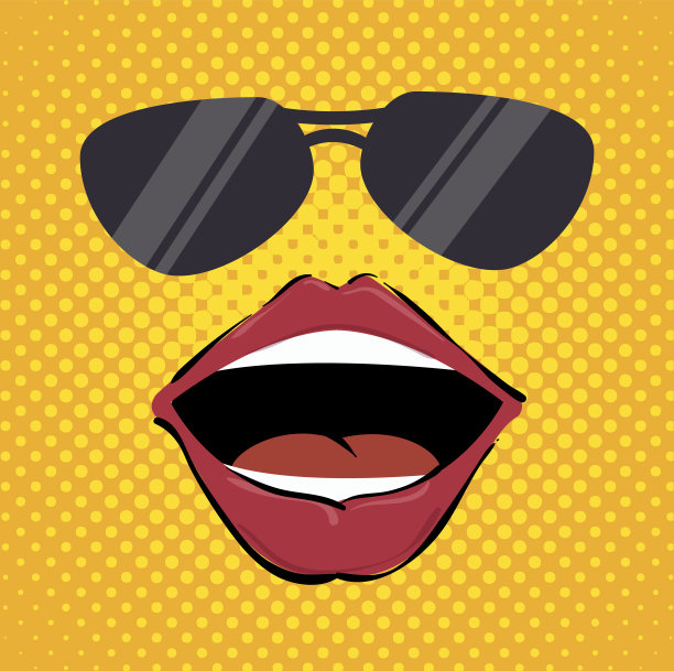 唇女美丽的d图标图片下载