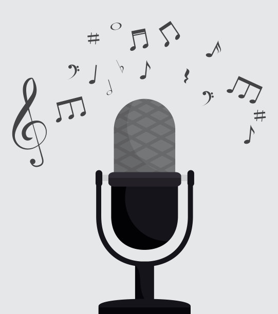 麦克风复古隔离图标设计图片下载