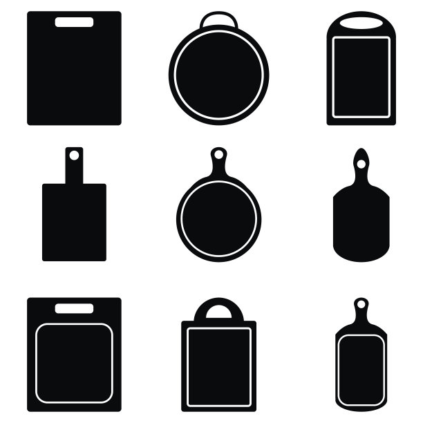 厨房切割图标套装图片下载