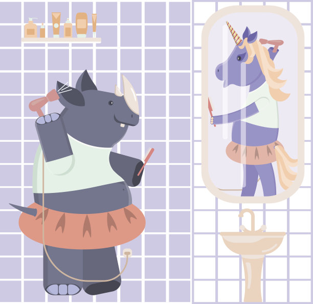 有趣的健身动物角色图片下载