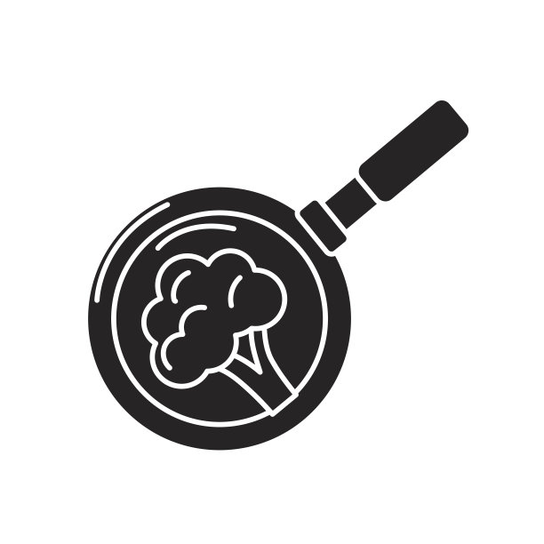 在平底锅内等高西兰花蔬菜图片下载