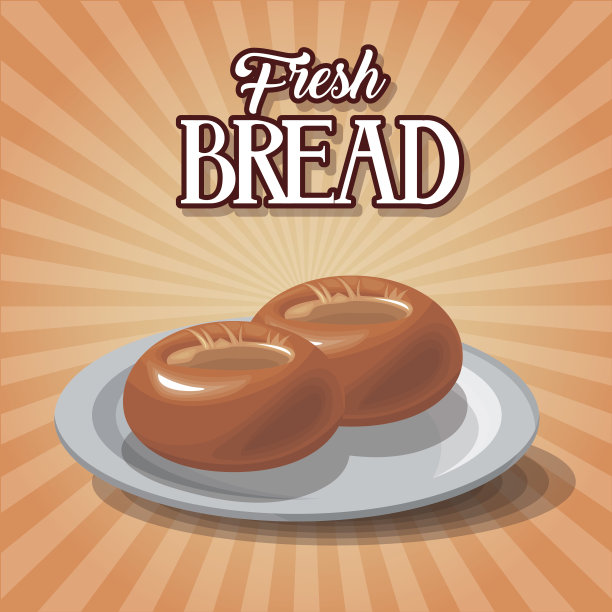 新鲜的面包和小麦，全谷类营养图片下载