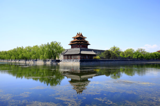 紫禁城的炮塔图片下载