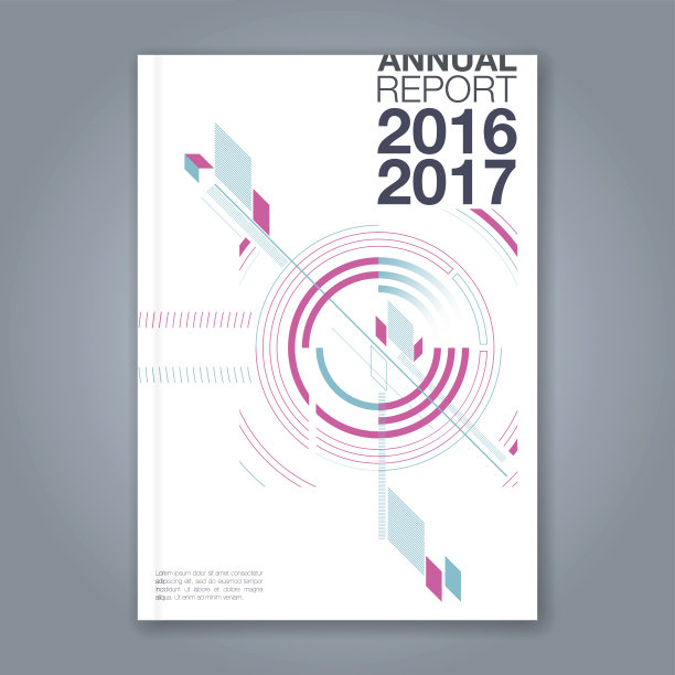 抽象最小的几何背景为商业年度报告书封面小册子传单海报图片下载