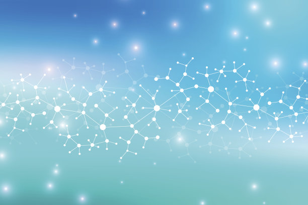 现代结构分子DNA。原子。分子和通信背景的医学，科学，技术，化学。医学科学背景素材图片