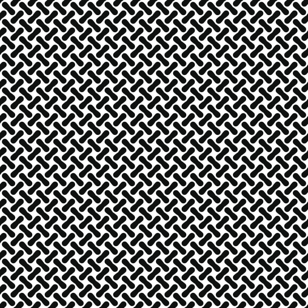 无缝背景图案的金属或编织纤维。矢量图图片下载