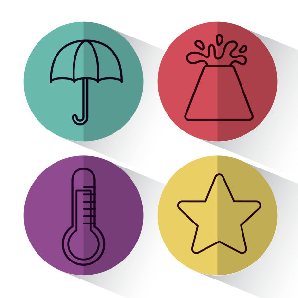 天气相关的图标图片下载