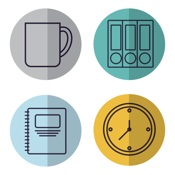 办公室设计元素图片下载