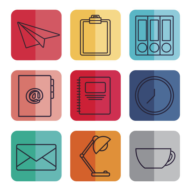 办公室设计元素图片下载