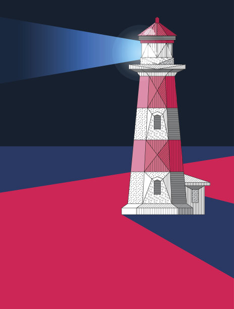 海报与灯塔图片下载