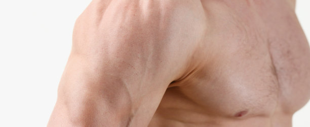 健美男士背景肩二头肌胸肌图片下载