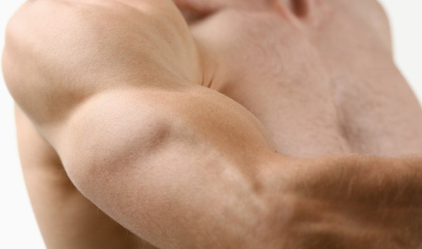 健美男士背景肩二头肌胸肌图片下载