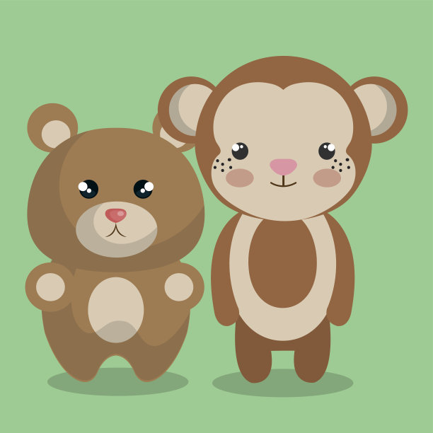 可爱的毛绒夫妇图片下载