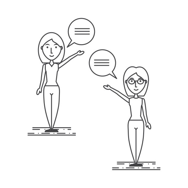 线女人们聊天的概念图片下载