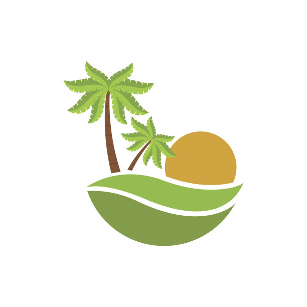 绿色的手掌象征图片下载