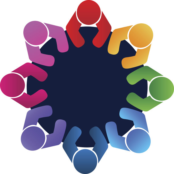 团队工会企业图标向量。工人和员工在会议图片下载