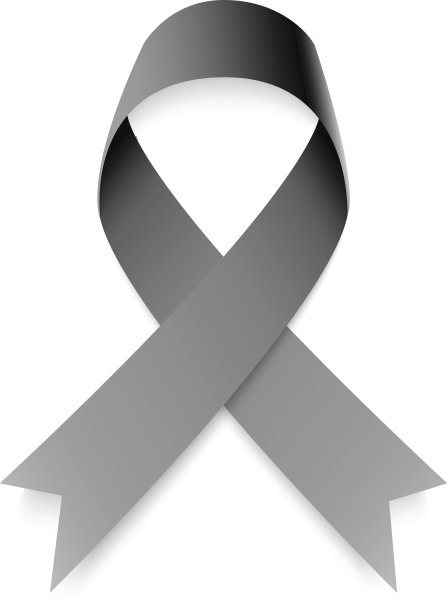 现实意识丝带在黑色的空白背景图片下载