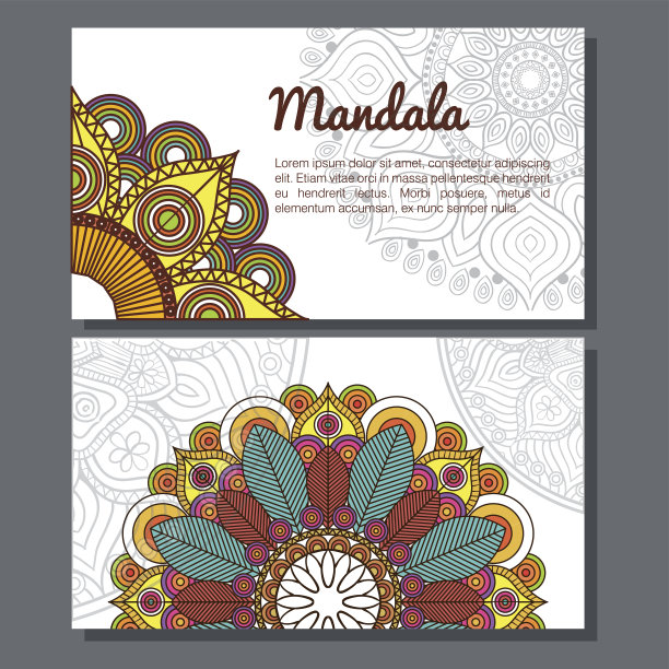 美丽的曼荼罗设计图片下载