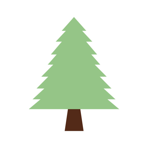 松树林自然植物群形象素材图片