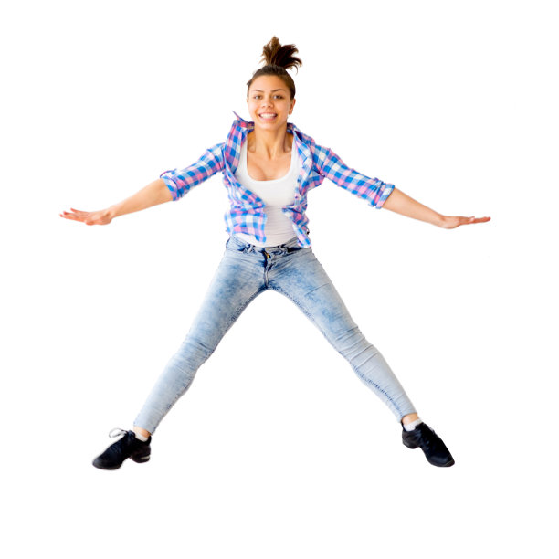 一个跳舞的女孩的肖像图片下载