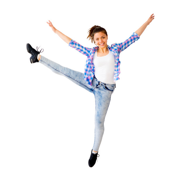 一个跳舞的女孩的肖像图片下载