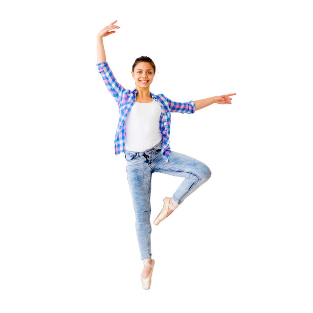 一个跳舞的女孩的肖像图片下载