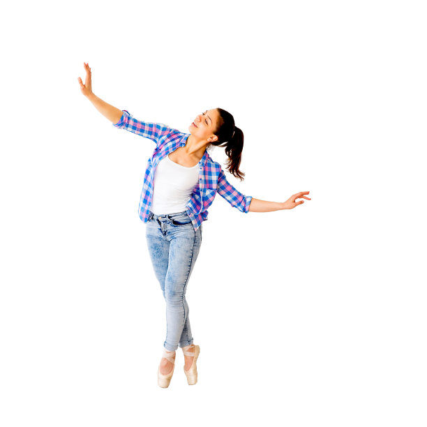 一个跳舞的女孩的肖像图片下载