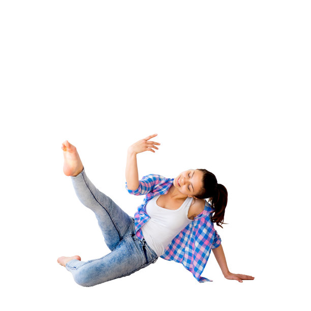 一个跳舞的女孩的肖像图片下载