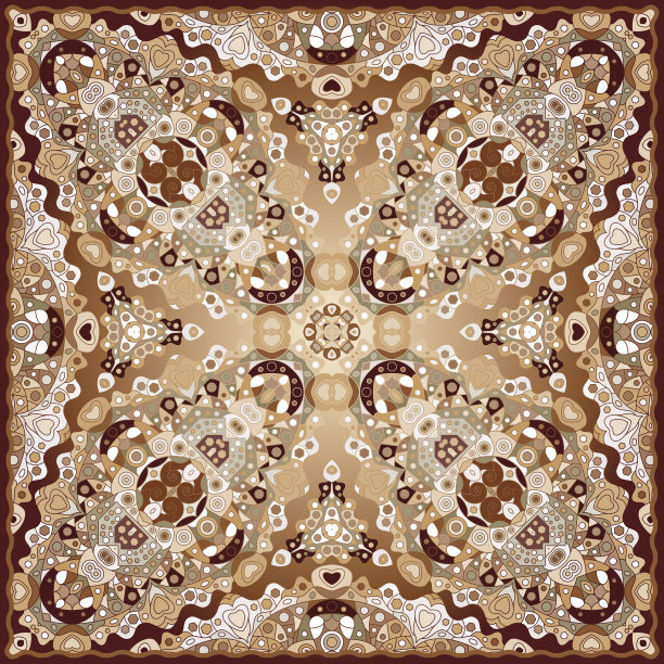 带有几何图案的明亮披肩图片下载