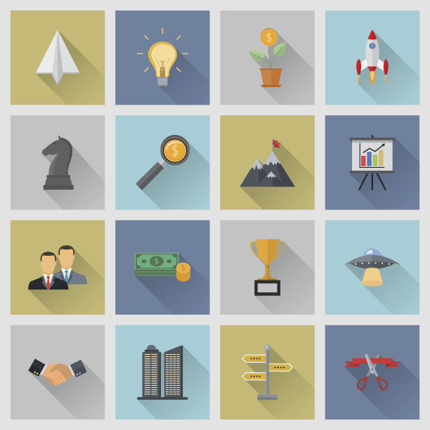 创业和商业图标图片下载