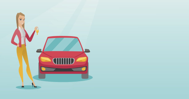 拿着新车钥匙的女人图片下载