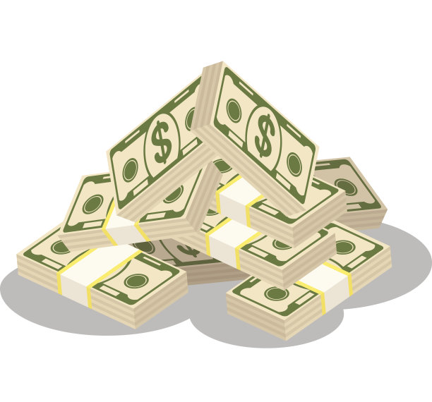 一捆捆的纸币颜色图片下载