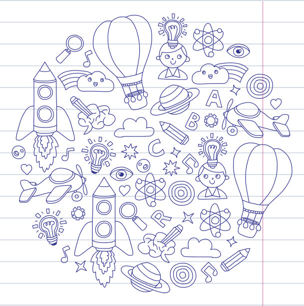 知识想象幻想儿童绘画风格创意教育理念幼儿园学前幼儿园图片下载