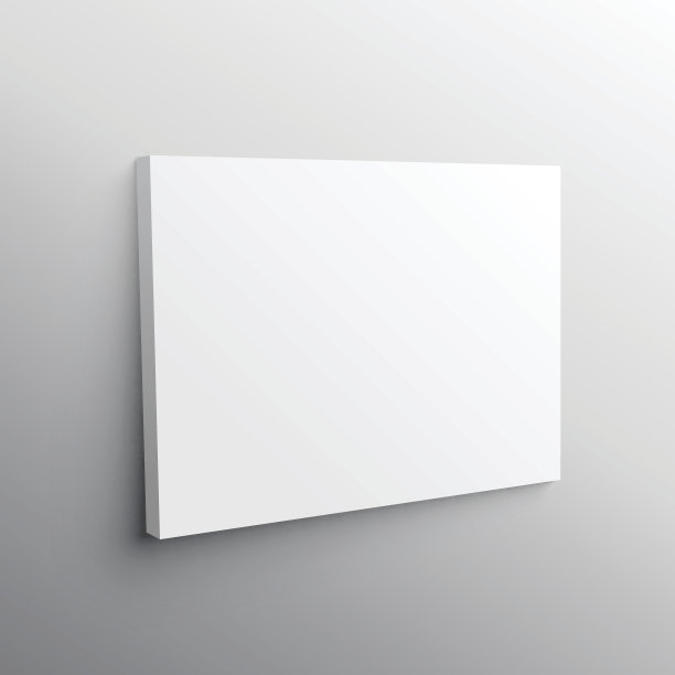 空的墙壁画布显示模型向量图片下载