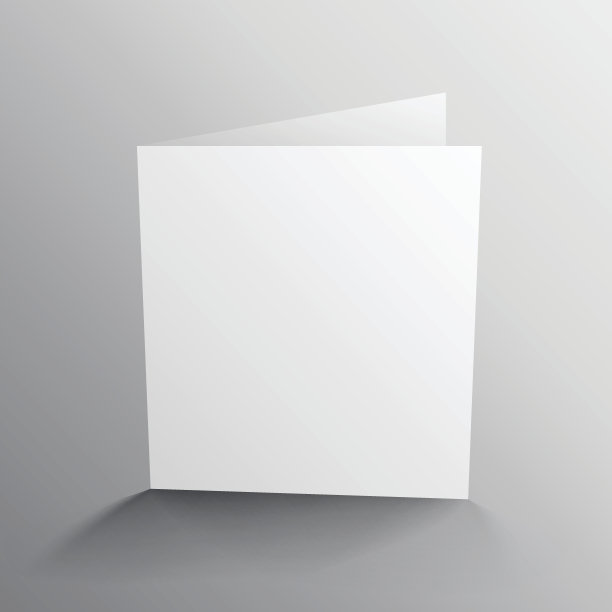 逼真的卡片模型模板图片下载