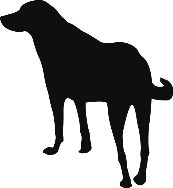 狗的剪影图片下载
